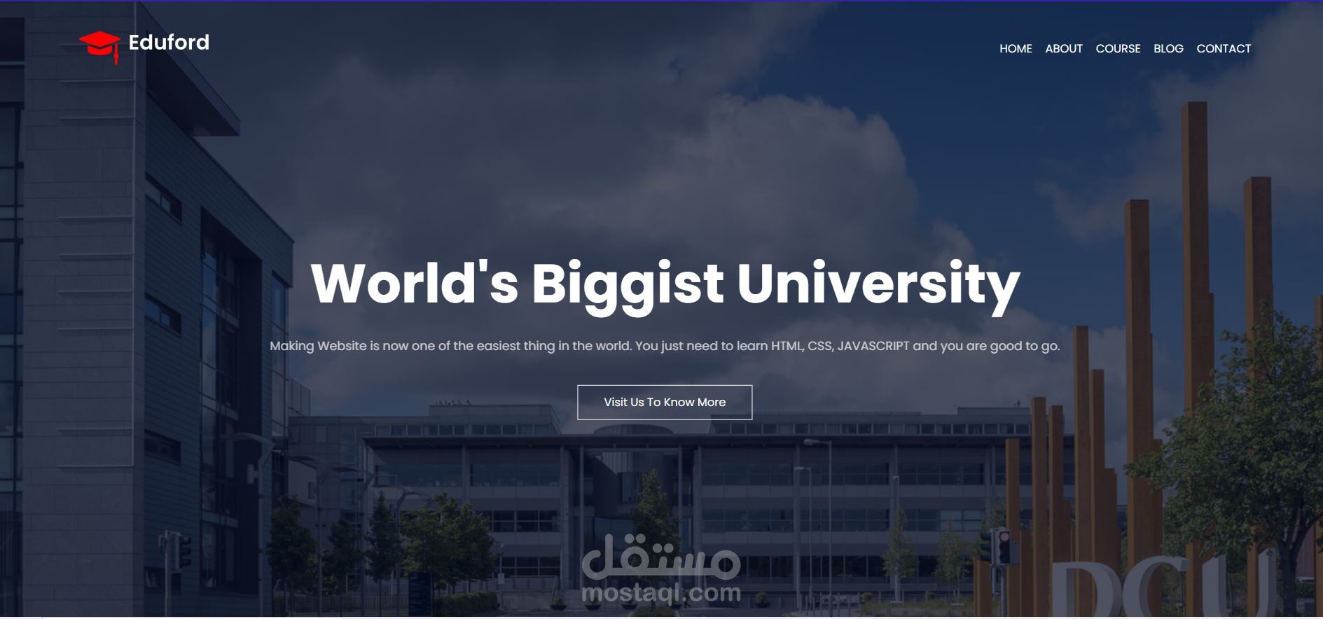 موقع لجامعة أجنبية