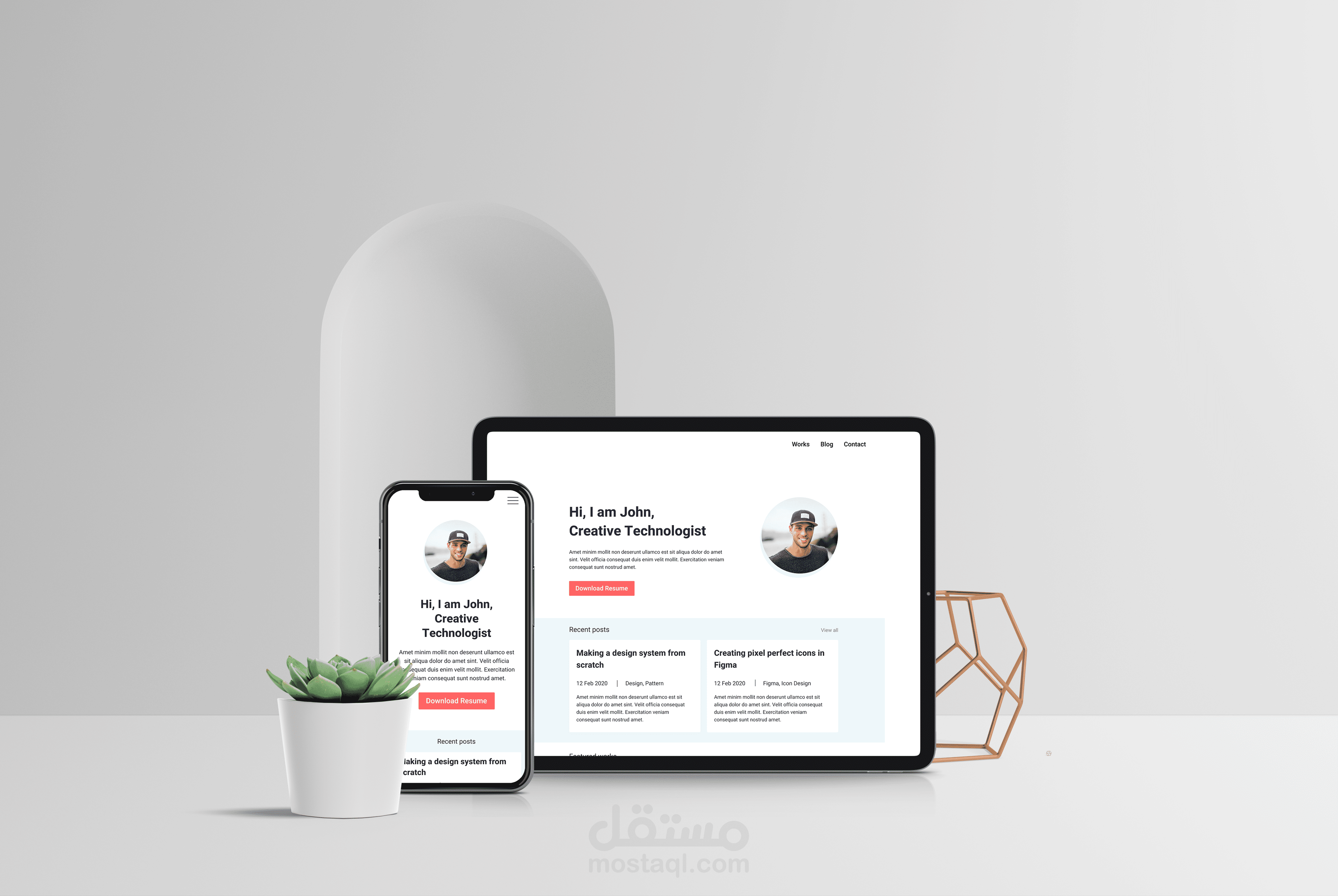 تكويد موقع ويب شخصي