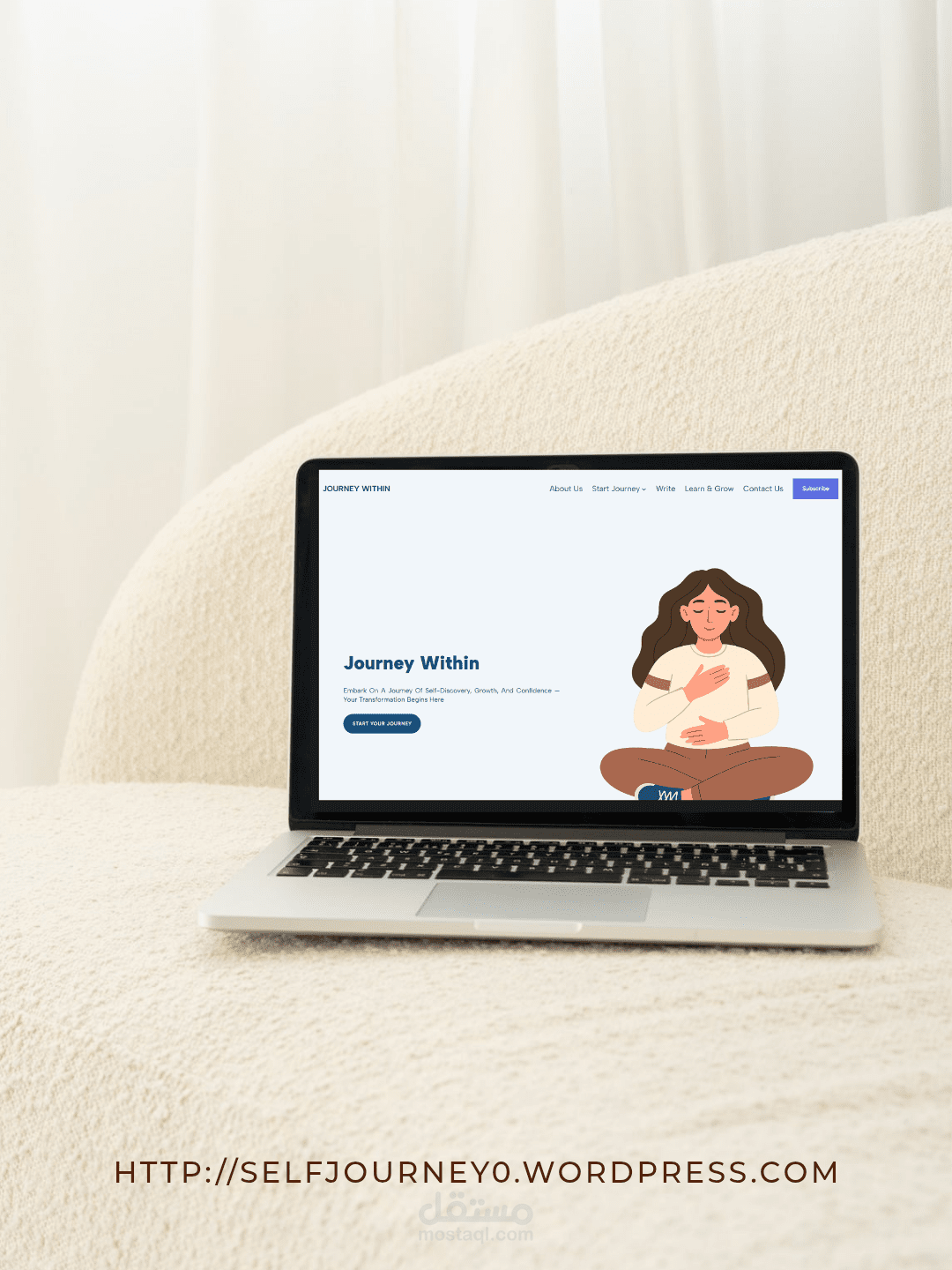 تصميم وتطوير موقع تعريفي باستخدام Journey Within |  WordPress