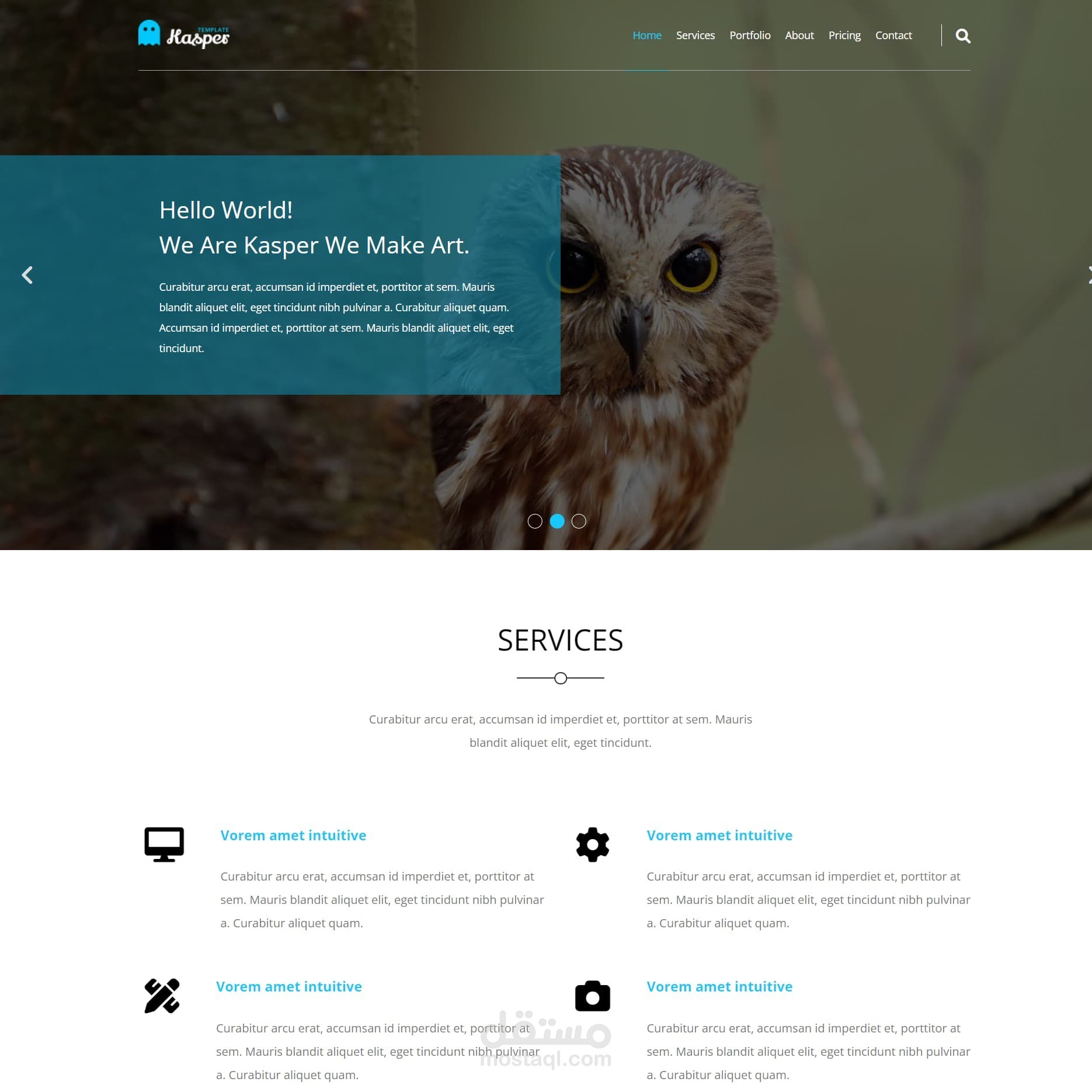 landing page