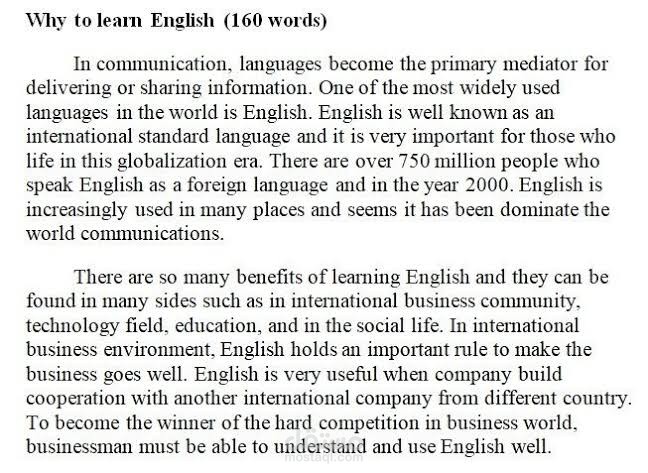 Why To Learn English