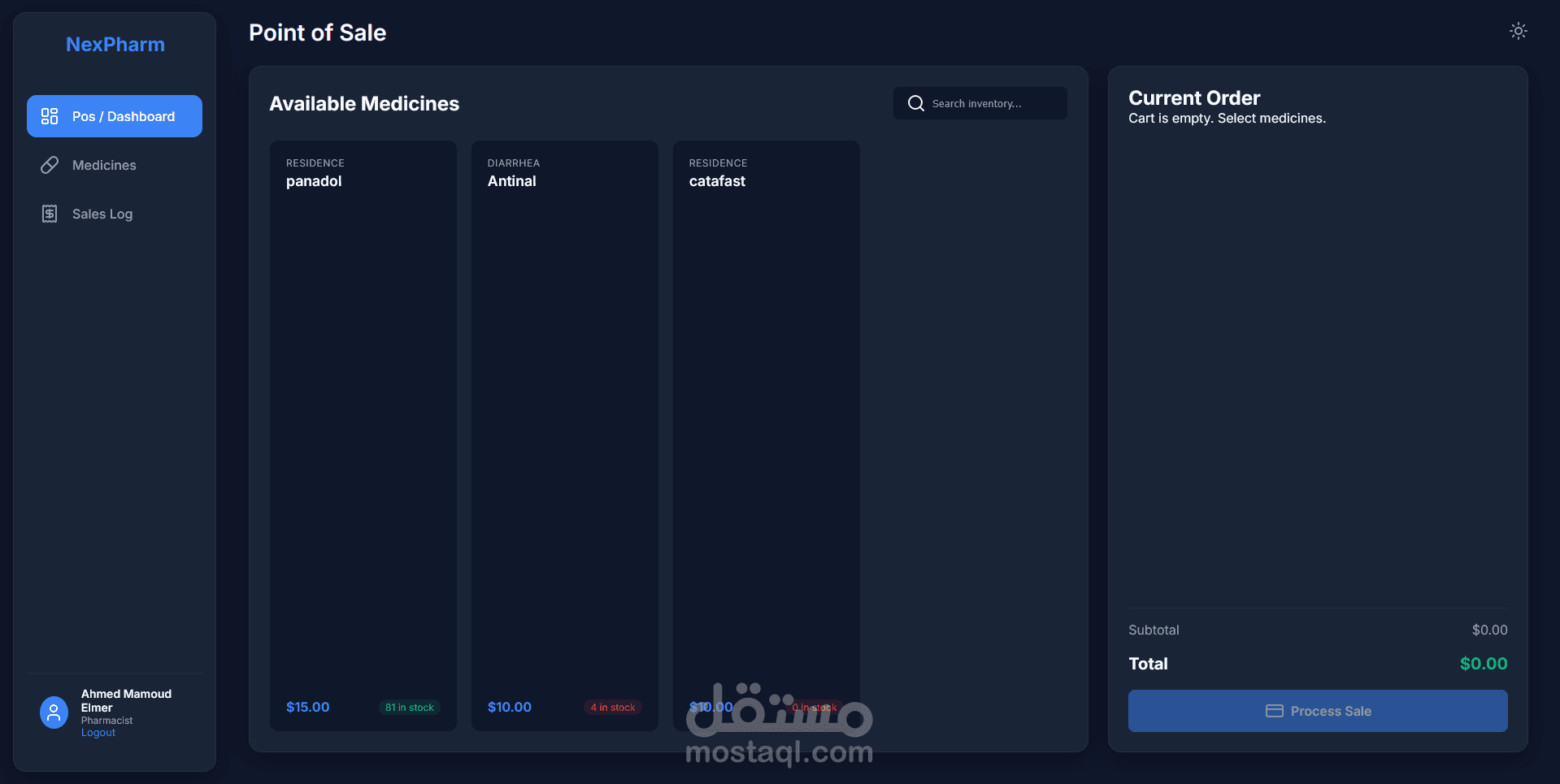 نظام إدارة صيدلية متكامل (Backend API باستخدام FastAPI و SQL Server)