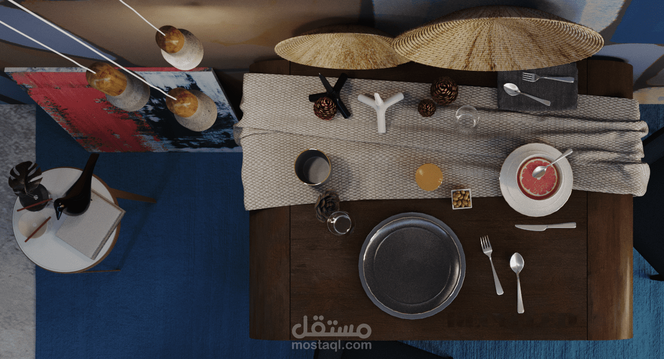 Corner of a Random space