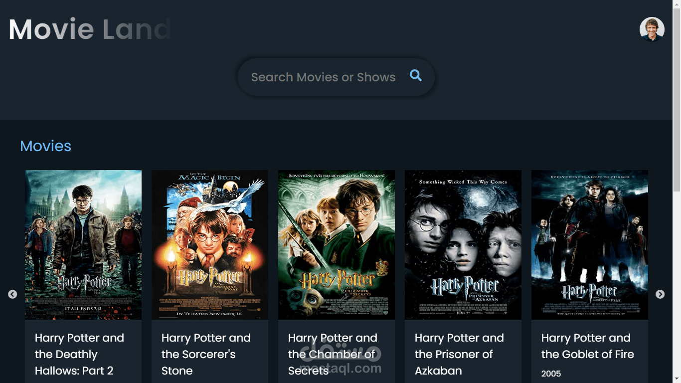 Movie Land --- web application