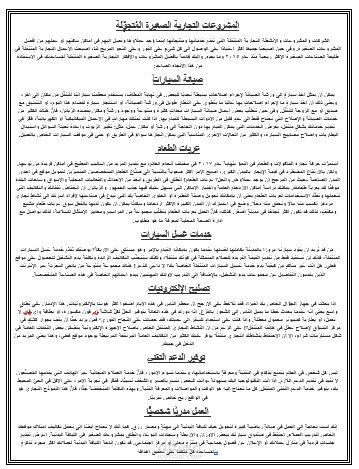 ترجمة مقال عن أفضل المشاريع الصغيرة
