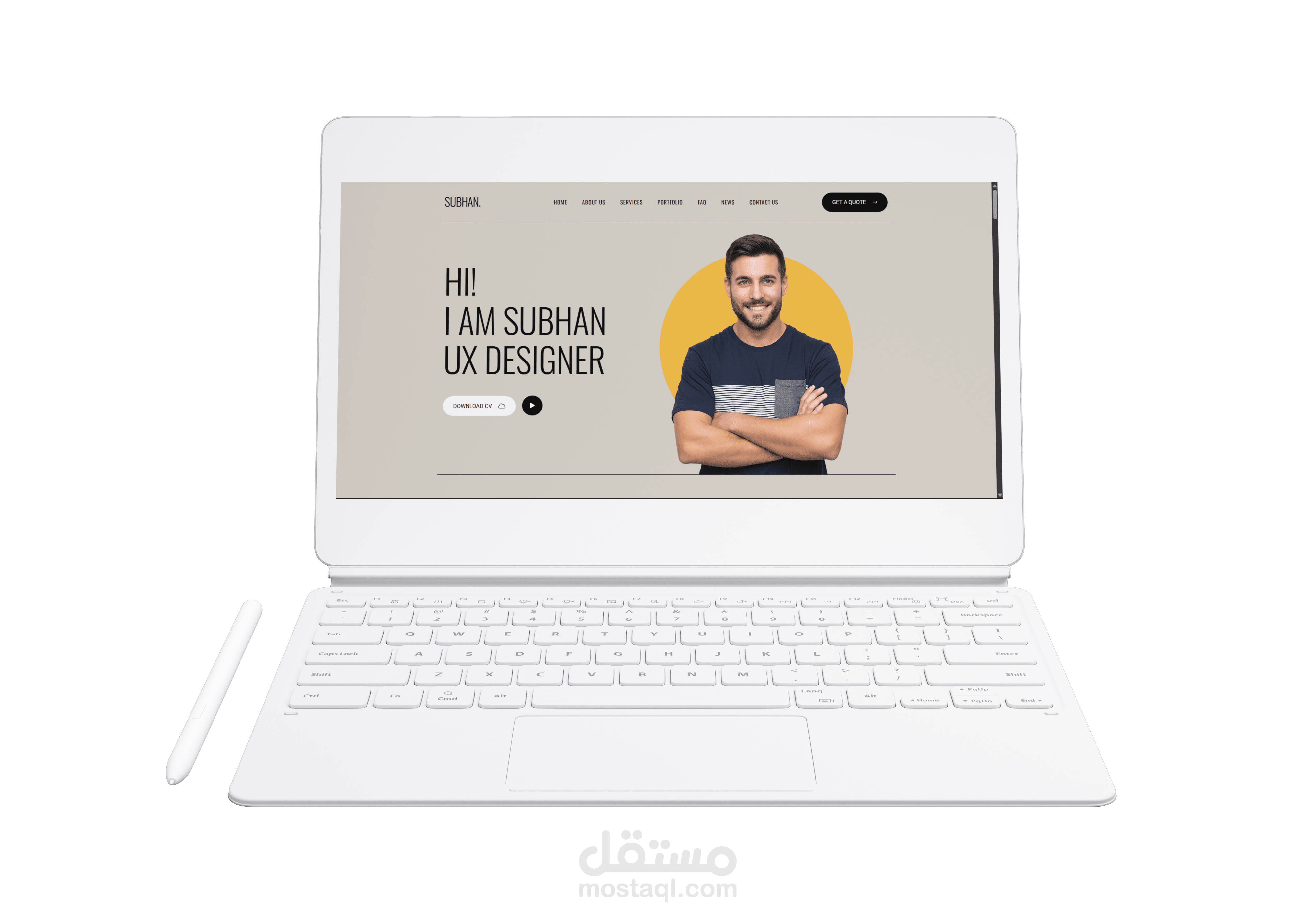 موقع تعريفي لمبرمج كمبيوتر