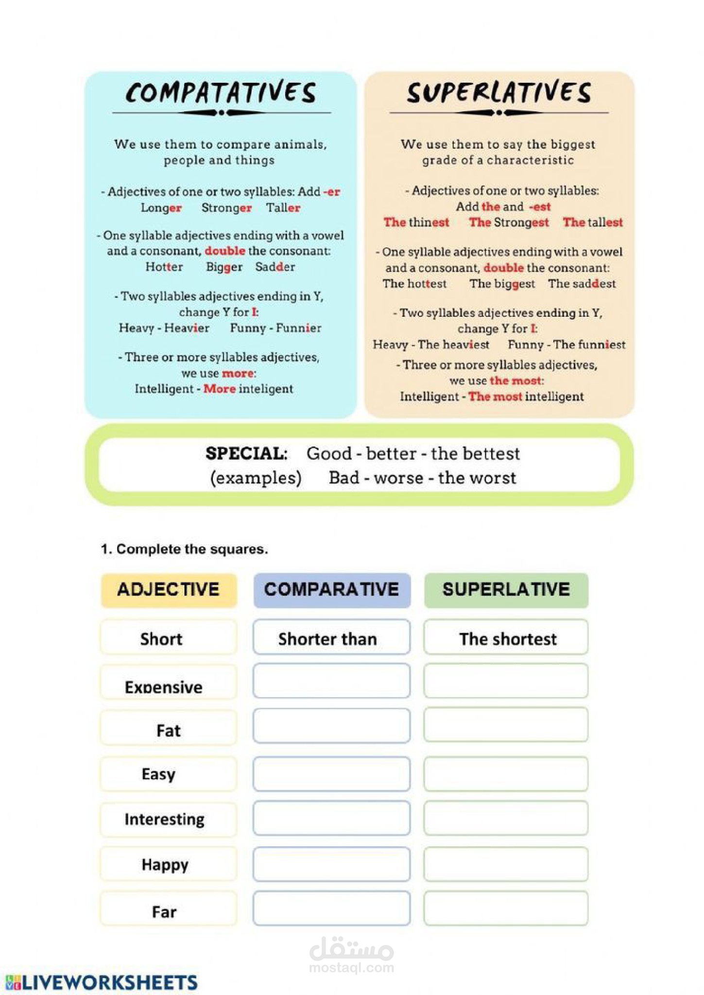 Degree of adjective