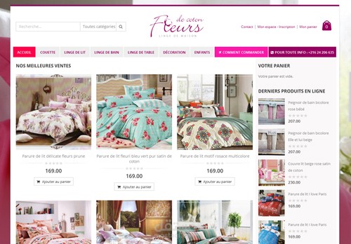 woocommerce fleur de coton