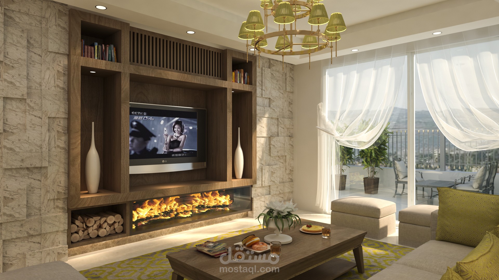 تصميم داخلي  شقة مودرن