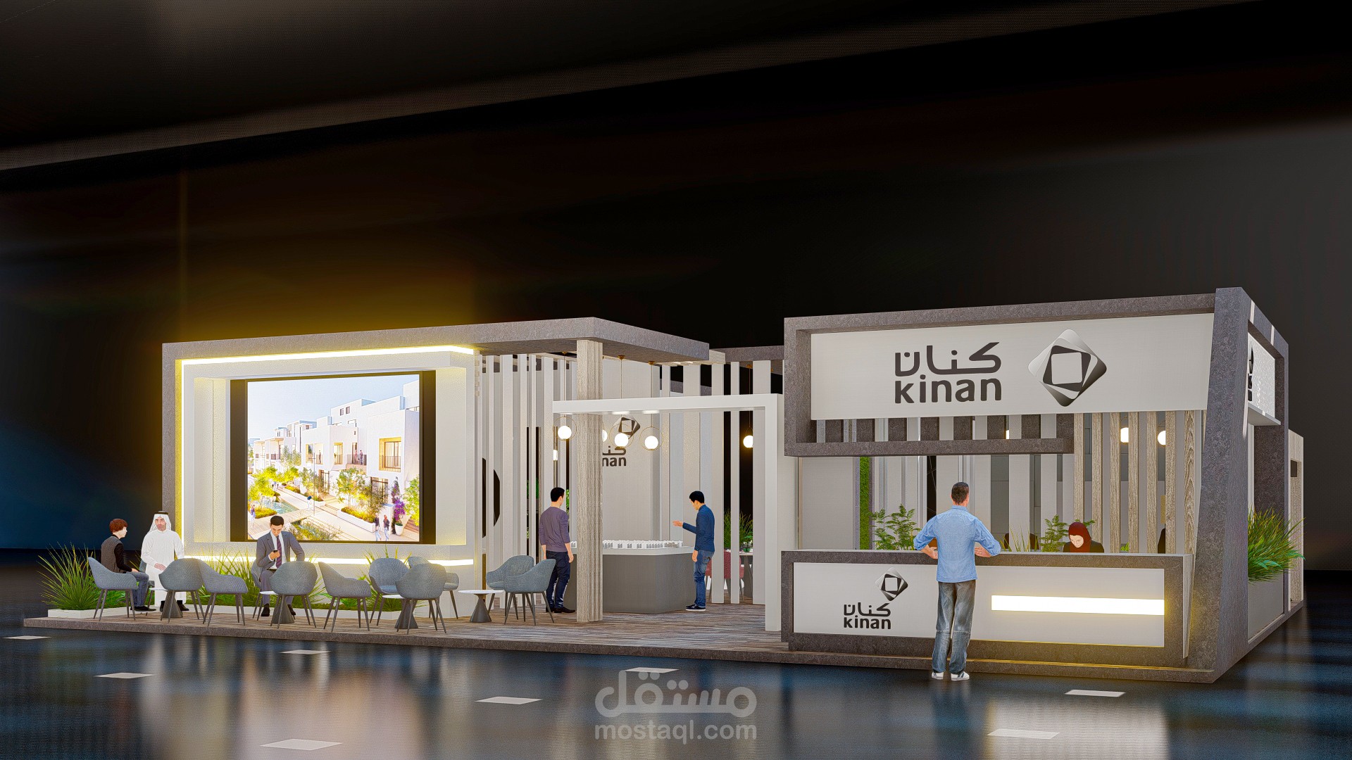 تصميم بوث لشركة كنان