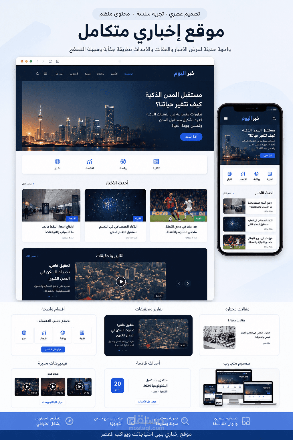 تصميم موقع متجاوب لشركة رؤيا المستقبل