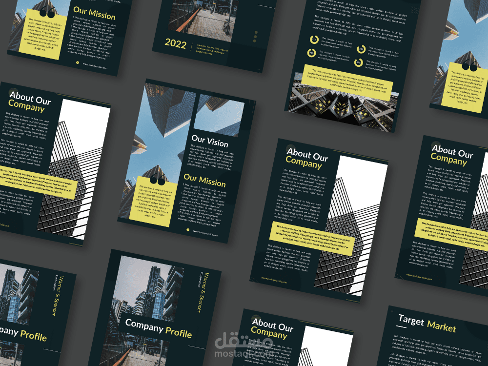 تصميم بروفايل تسويقى و احترافى لشركتك