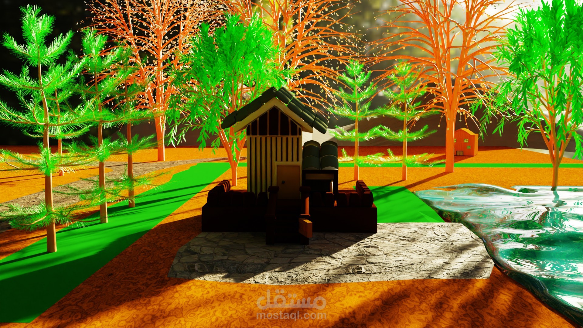 مزرعه ومنزل