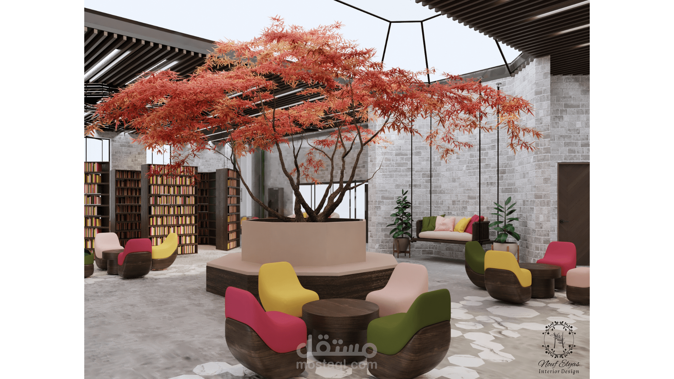 استديو تصميم داخلي - استديو تجاري interior design studio - commercial studio