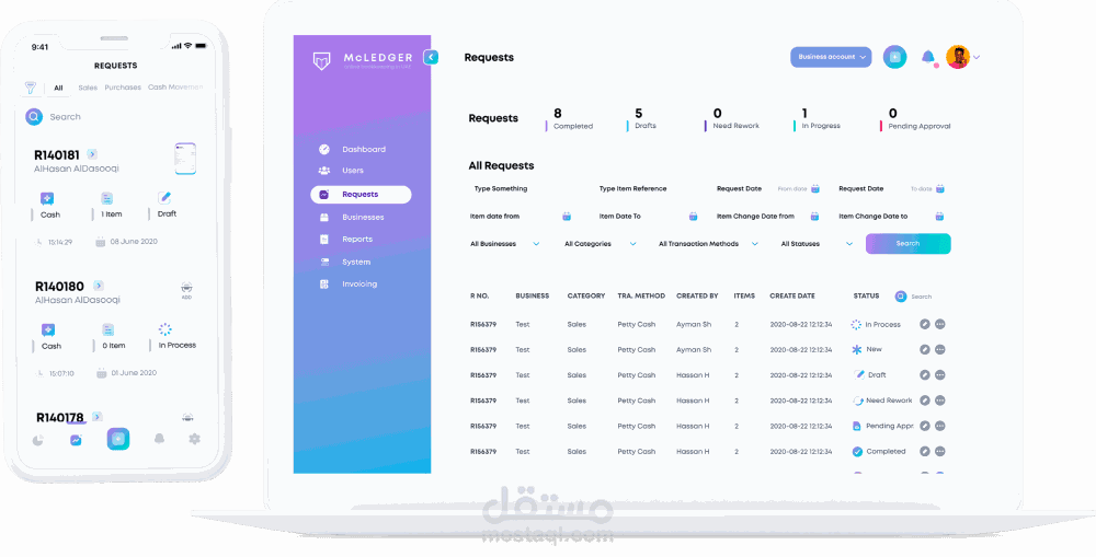 McLedger - Finance app - Saudi+UAE
