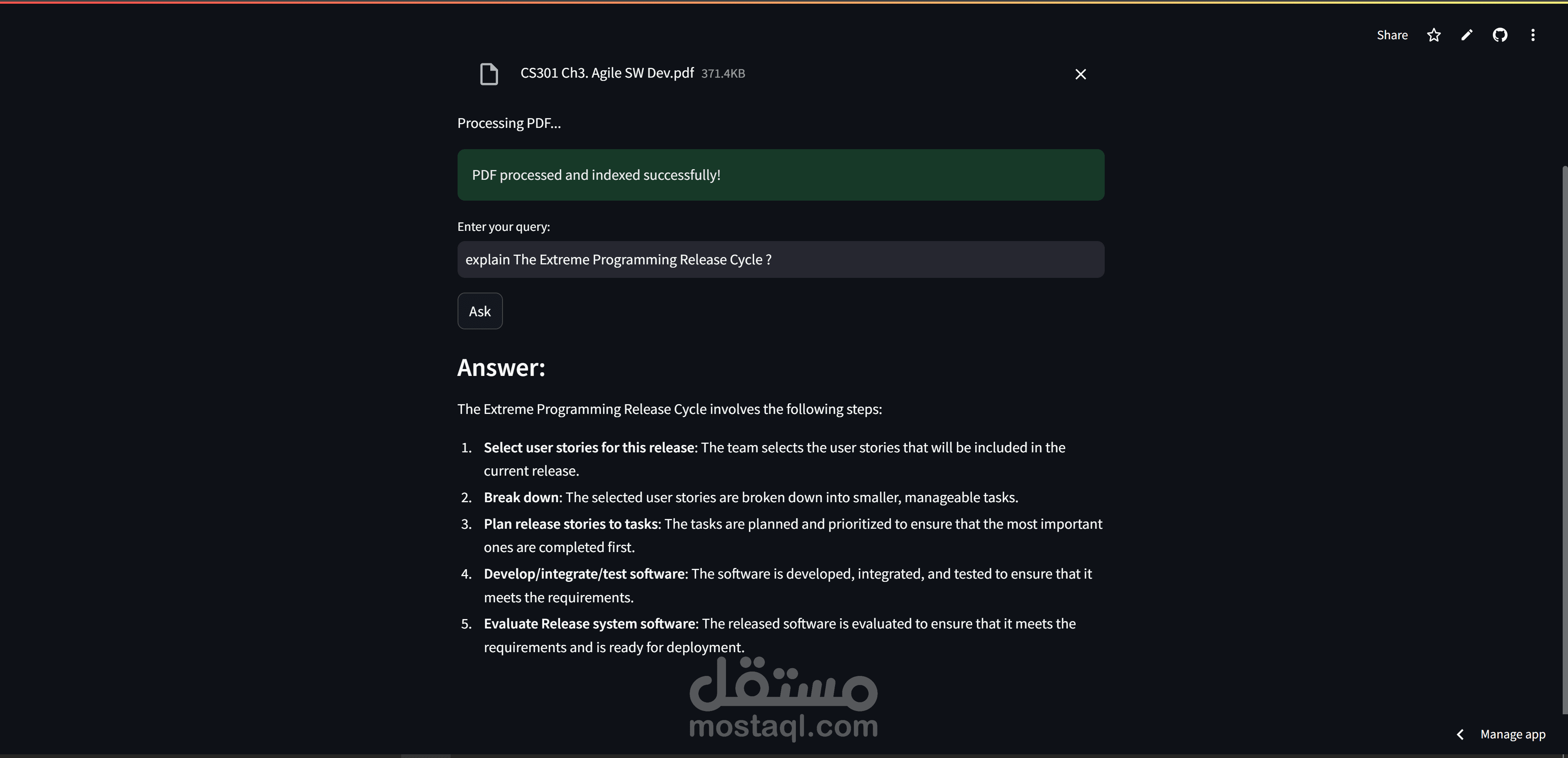 Chat with file using RAG