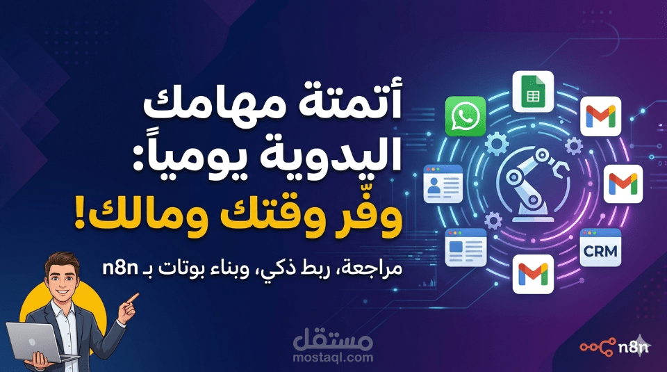 تحليل وأتمتة مهامك اليومية عبر بوتات n8n الذكية