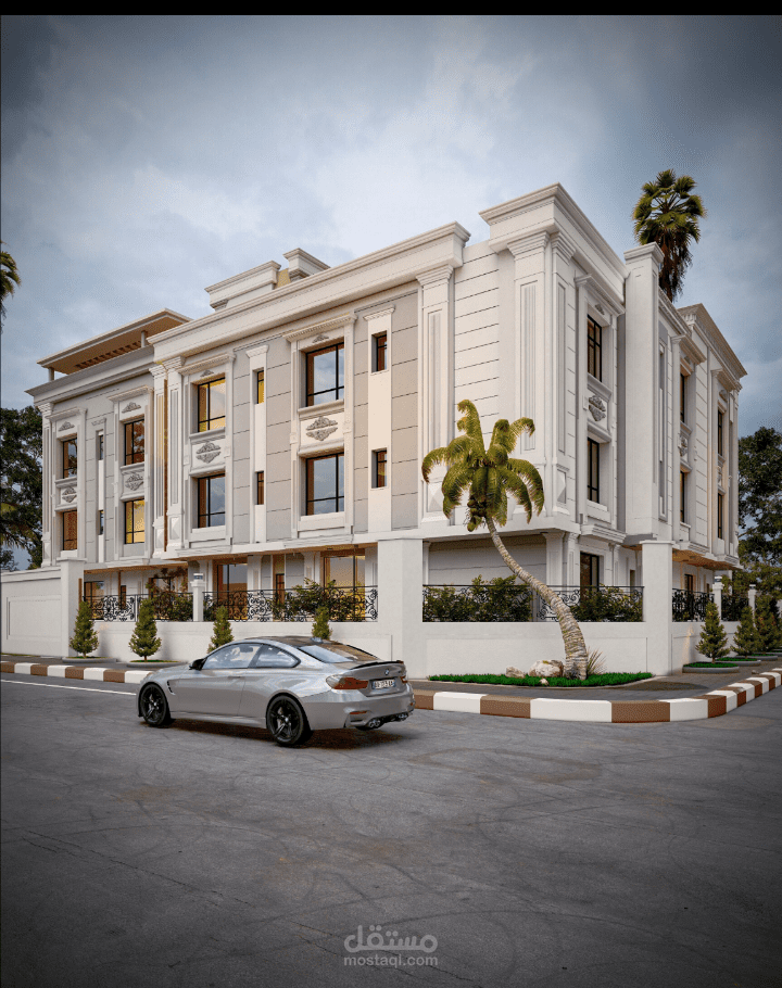 تصميم واجهات عمارة سكنية