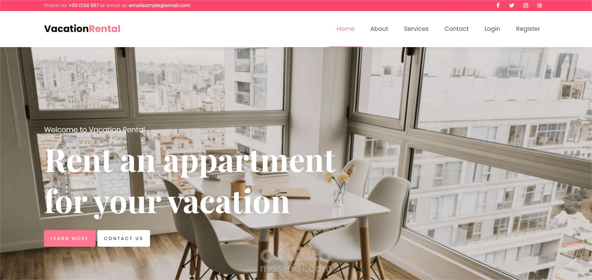 Vacation Rental Website with Admin Dashboard