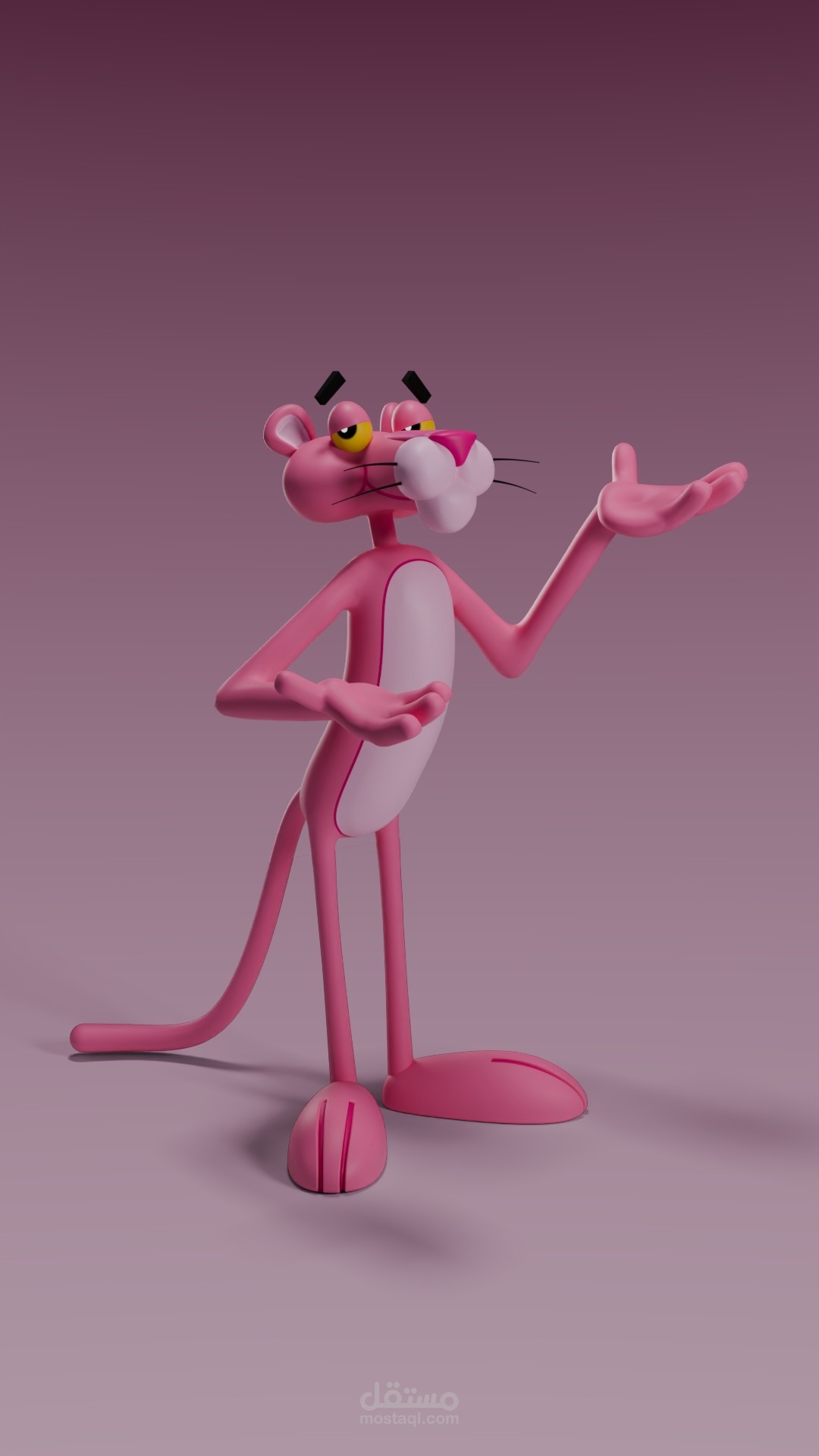 تصميم "بنك بانثر" (Pink Panther 3D Model)