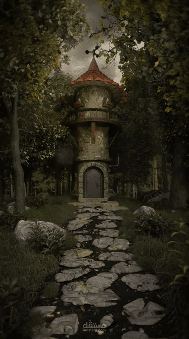 أنيميشن ثلاثي الأبعاد (3D Tower Animation)