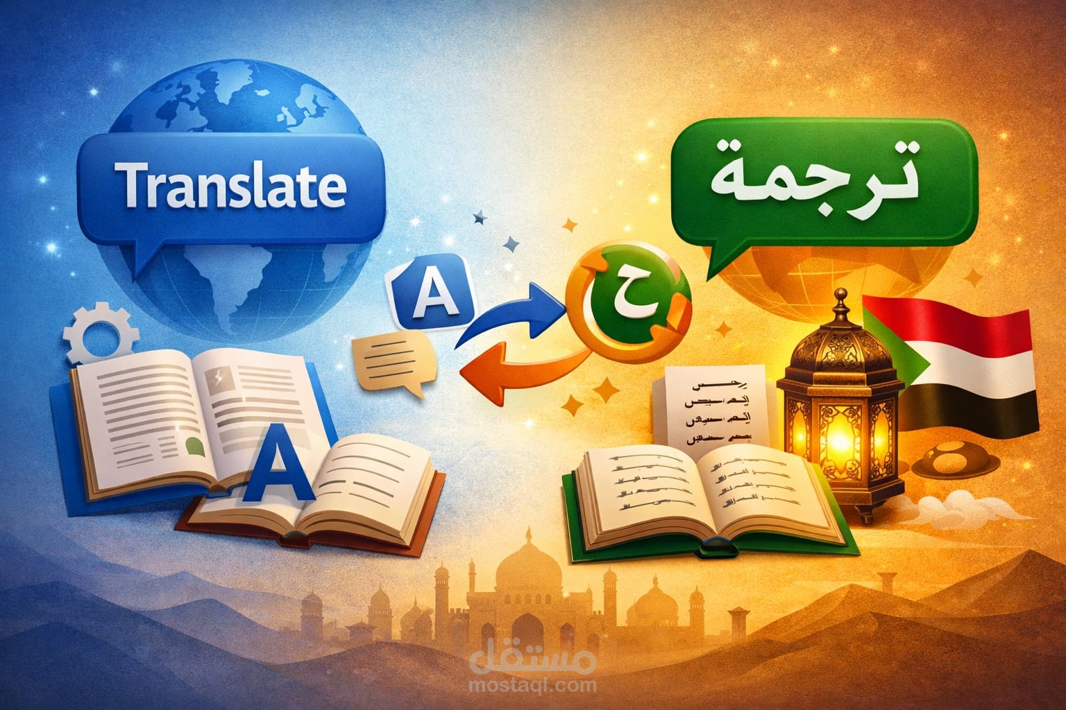 الترجمه الي اللغه العربيه