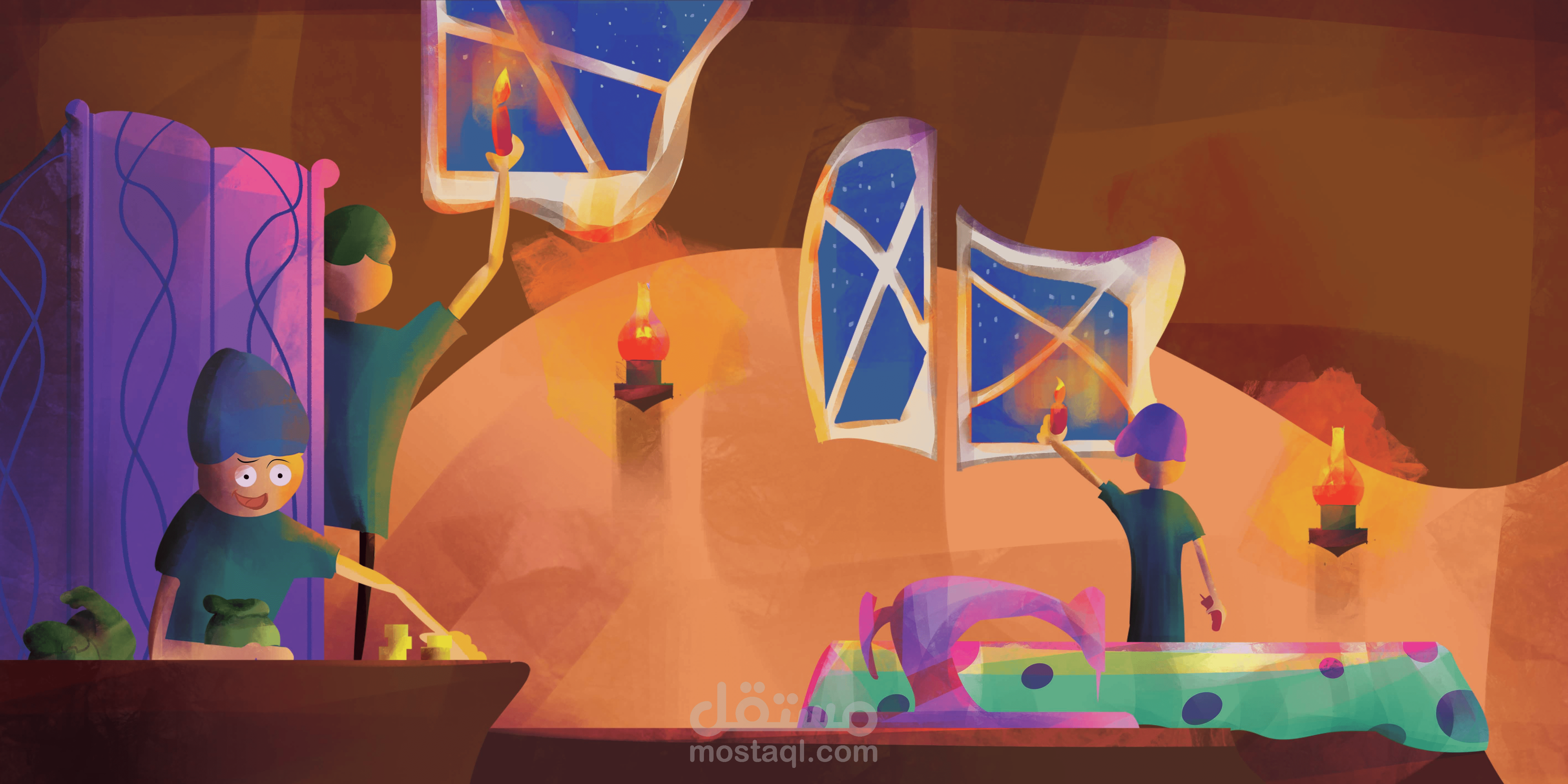 مشاهد من قصة مصورة