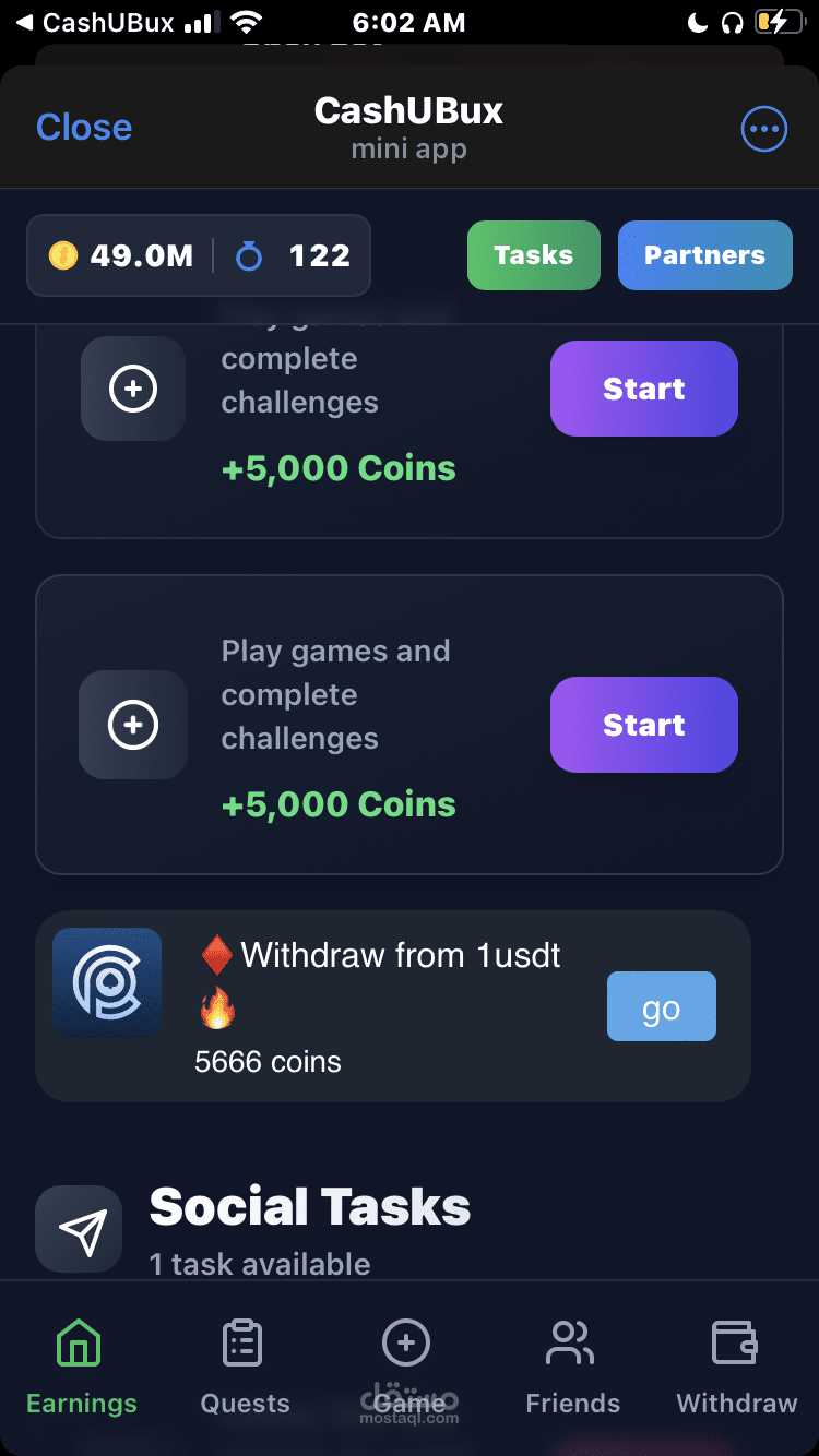 Tap to earn telegram mini app bot اول بوت للكسب من الضغط ومساعده الاعلانات في مصر