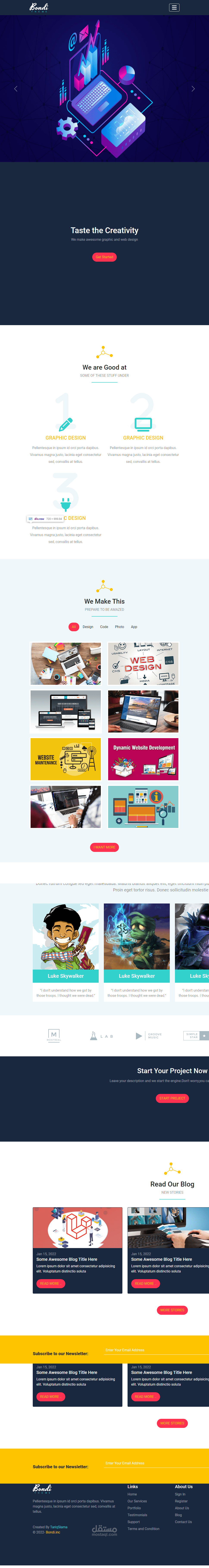 Front End Landing Page