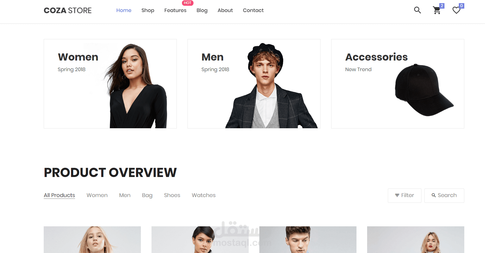 Ecommerce Sore Website with .NET MVC CORE