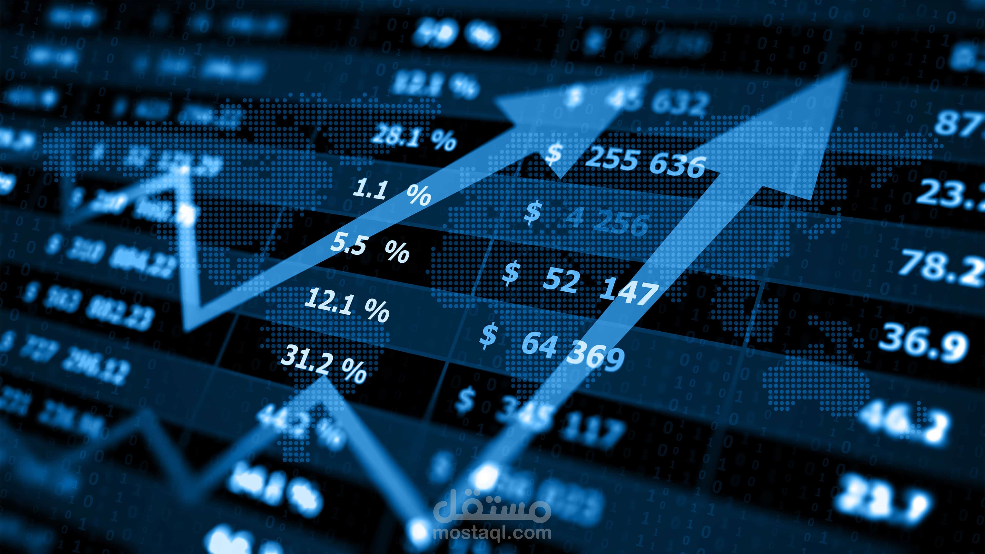 لوحة تحليل سوق الأسهم | Power BI