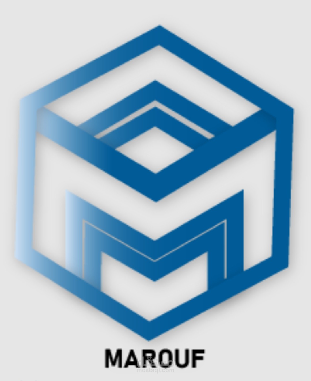 شعار هندسي لحرف M