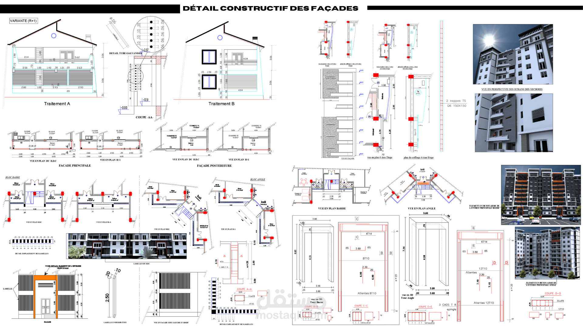 la réalisation des détails techniques