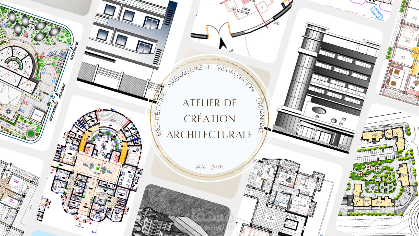 تصميمات لعدة منشئات مختلفة