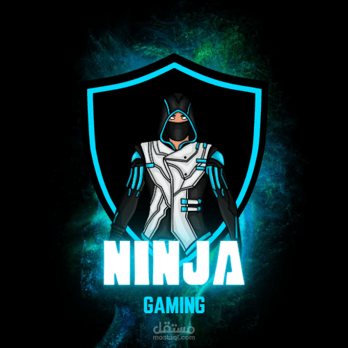 logo لمحل العاب يدعى ninja gaming