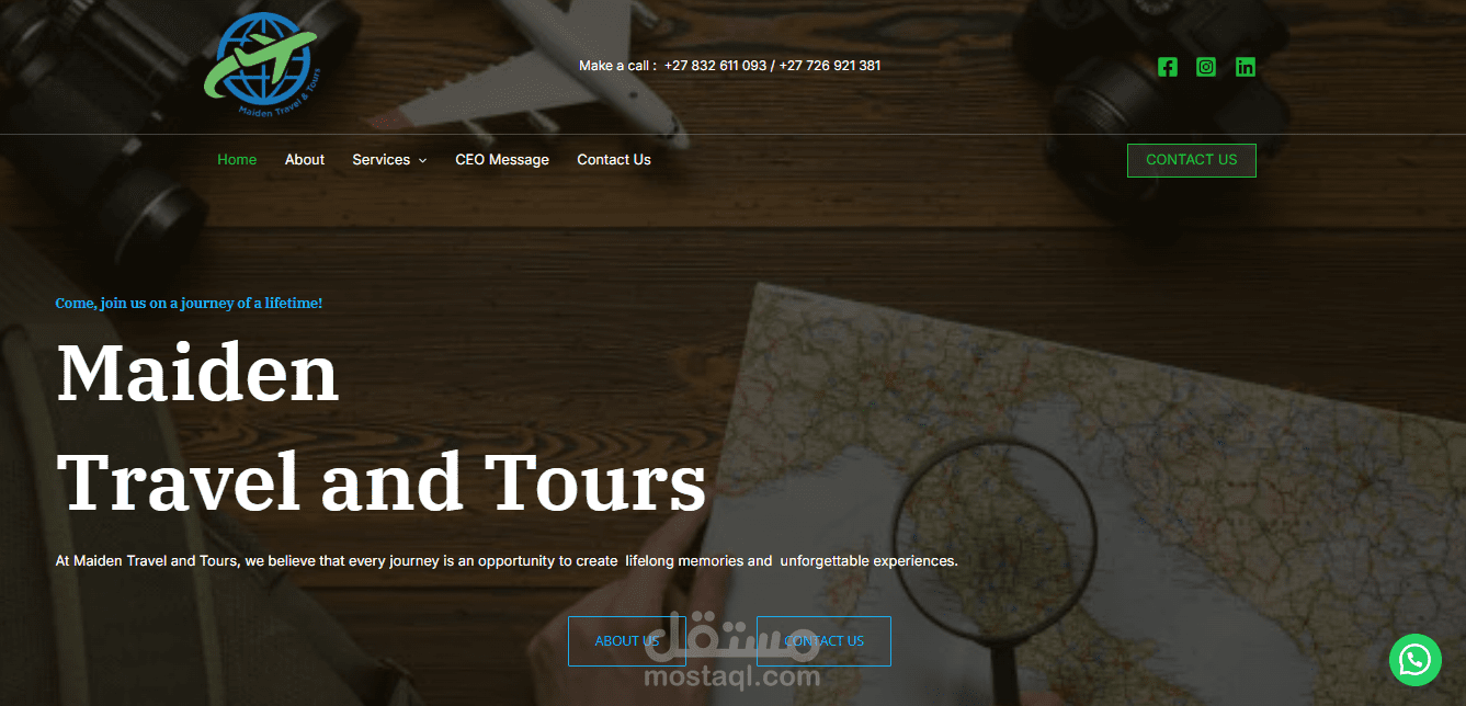 Travel & Tour Agency Website Design – Maiden Travel Tours