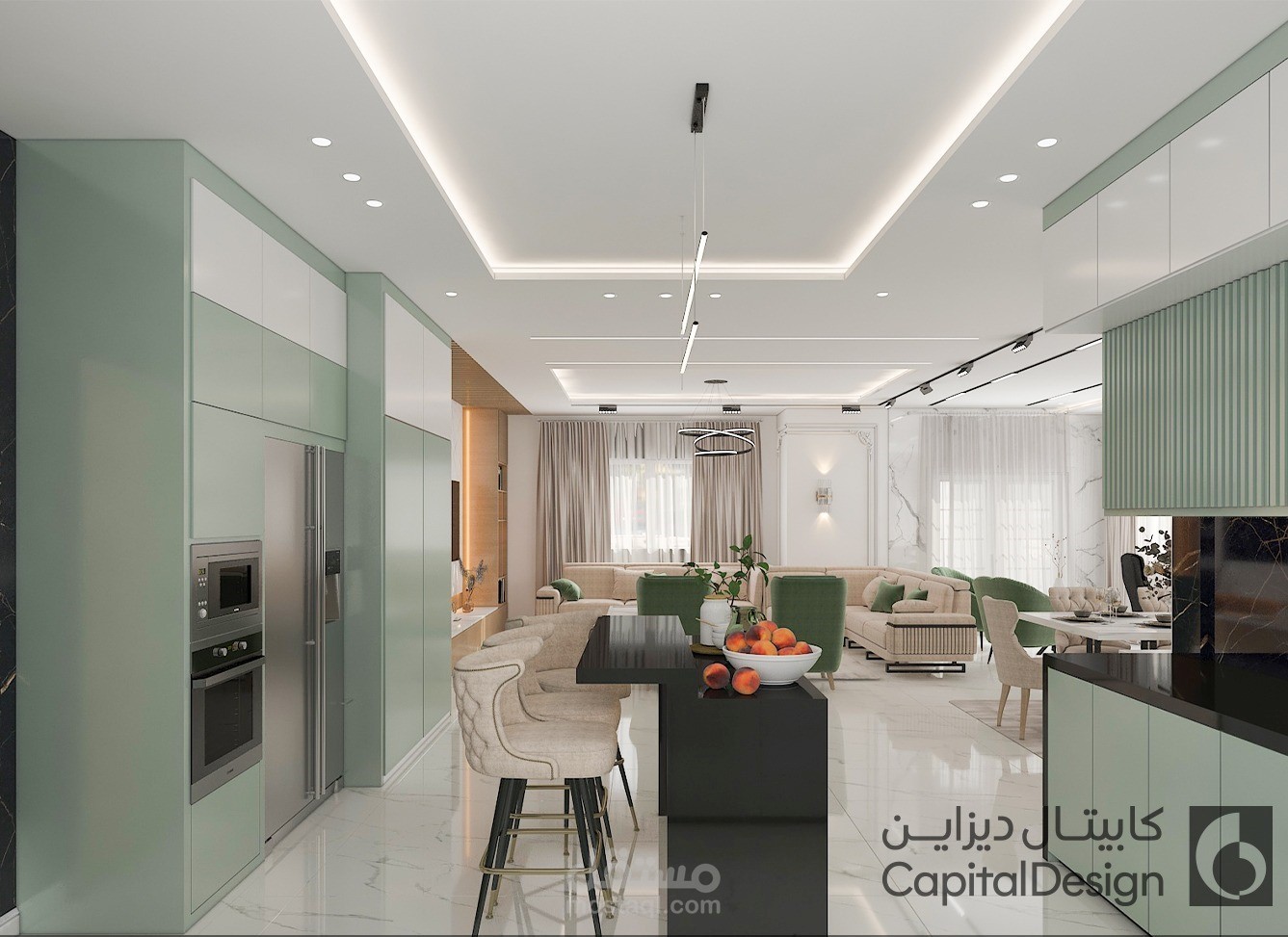 تصميم شقة سكنية