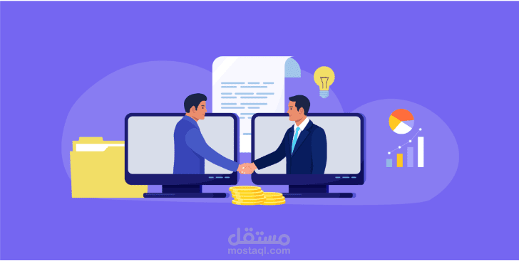 كتابة عقد عمل بين طرفين