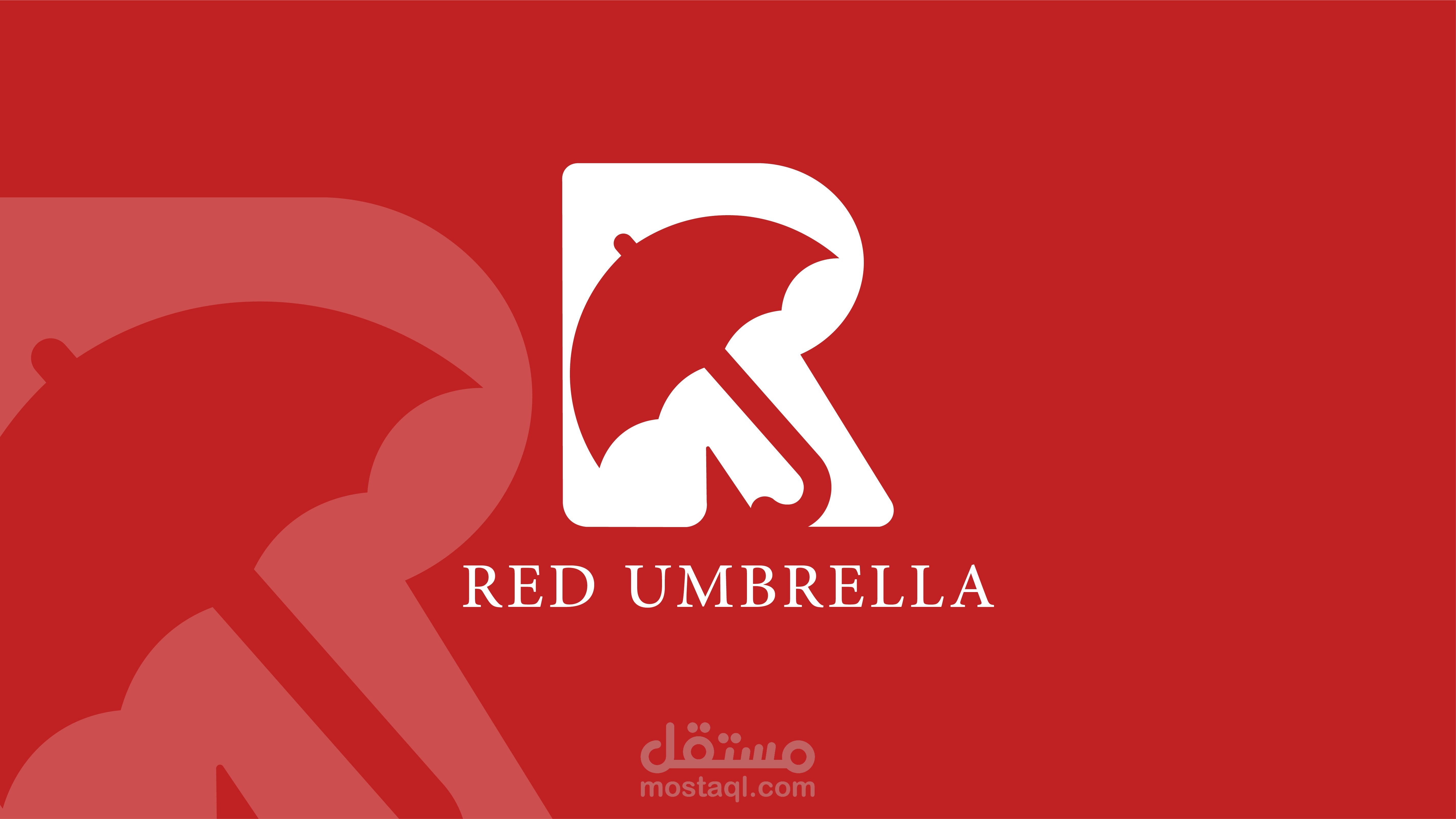 هوية بصرية لكافيه (RED UMBRELLA)