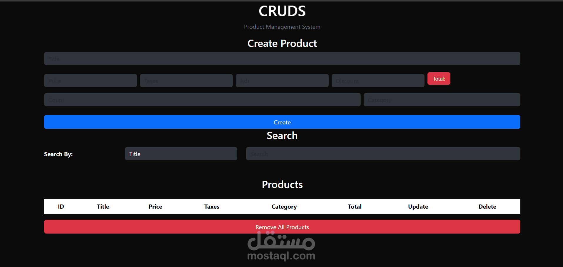 CRUDS system