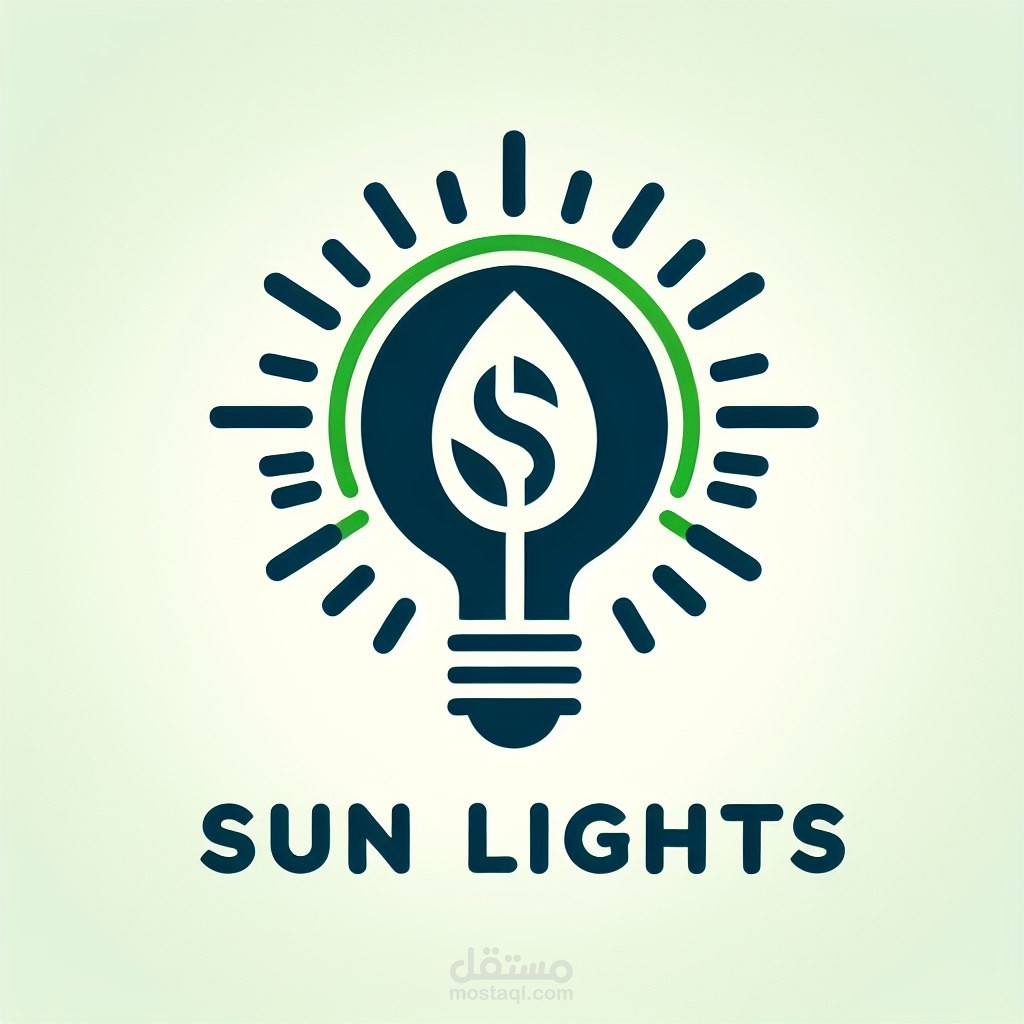 تصميم شعار شركة "Sun Lights"