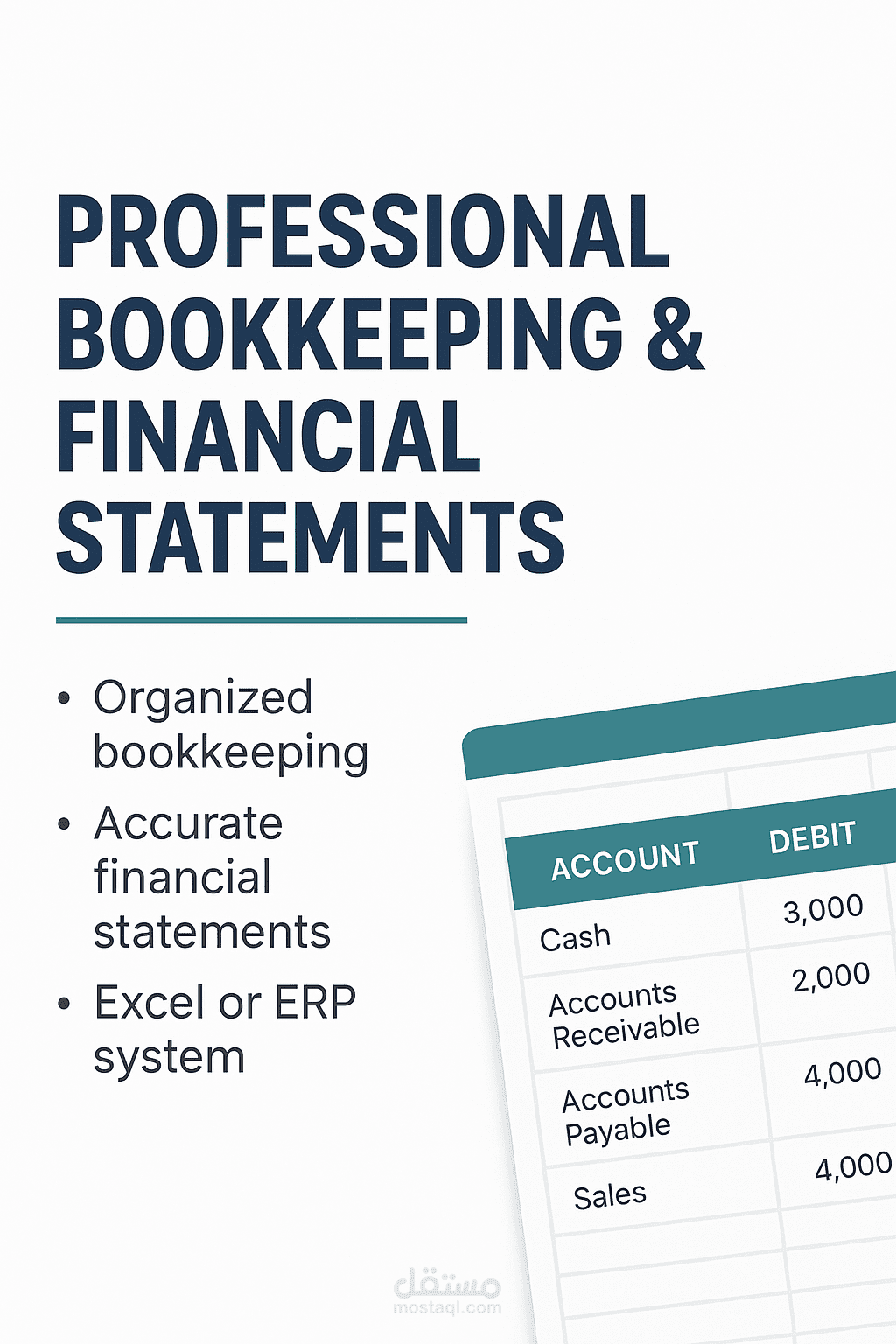 مسك الدفاتر المحاسبية بدقة