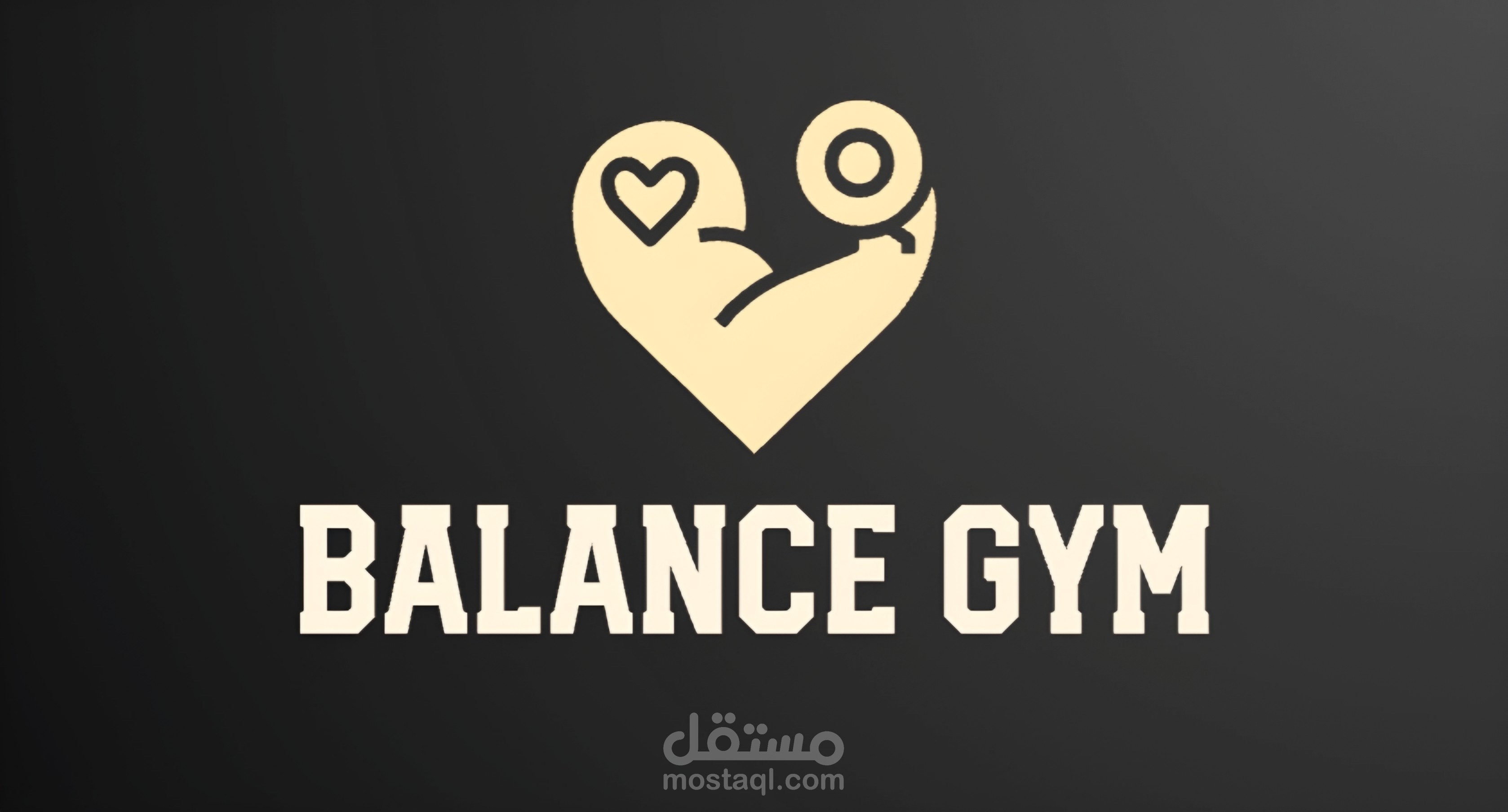 لوجو و موك اب ل balance gym