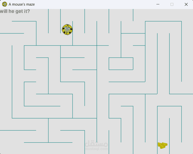 لعبة بعنوان (a mouse's maze)