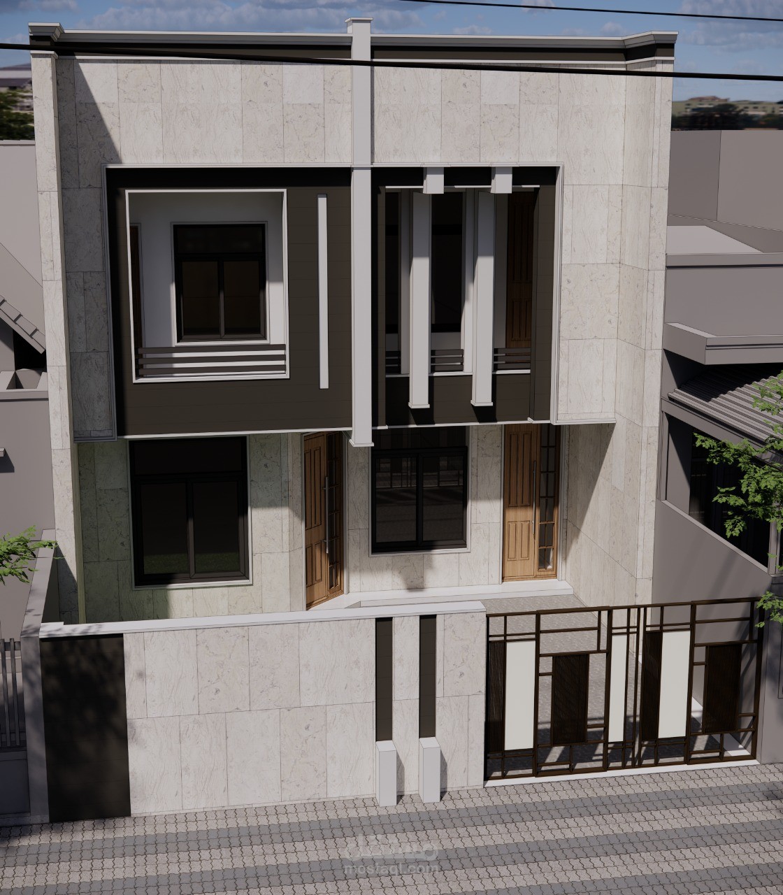 تصميم واجهة  منزل