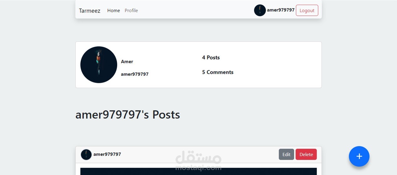 Social Media Website