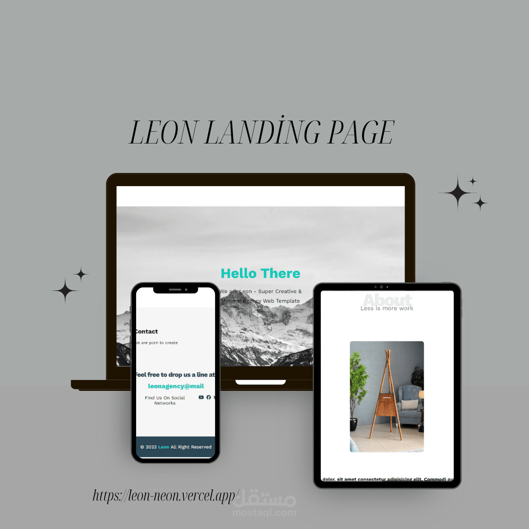 Leon Landing Page