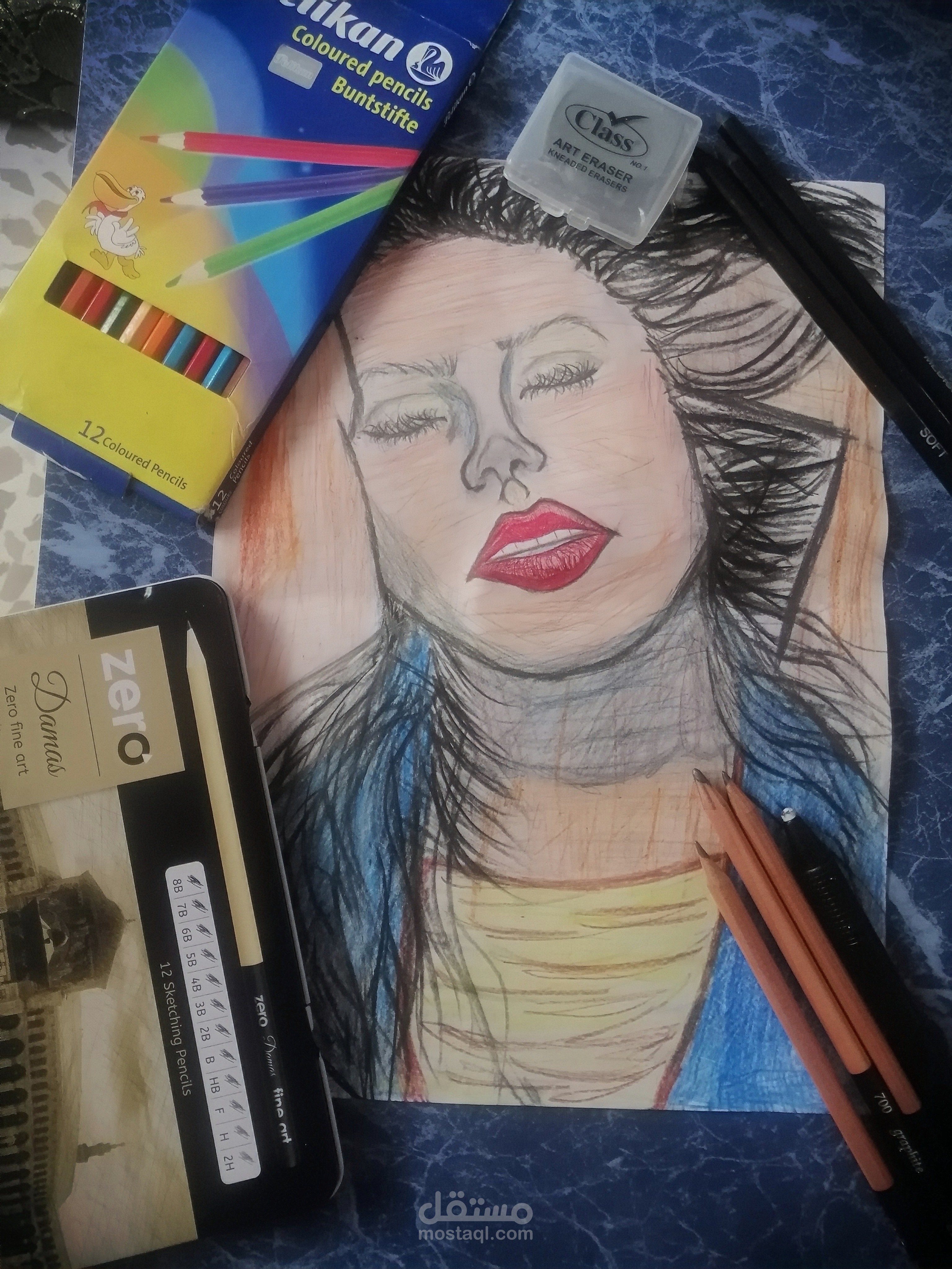 رسم وجوه بشرية