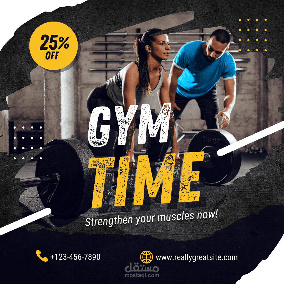 Black Modern Gym Training