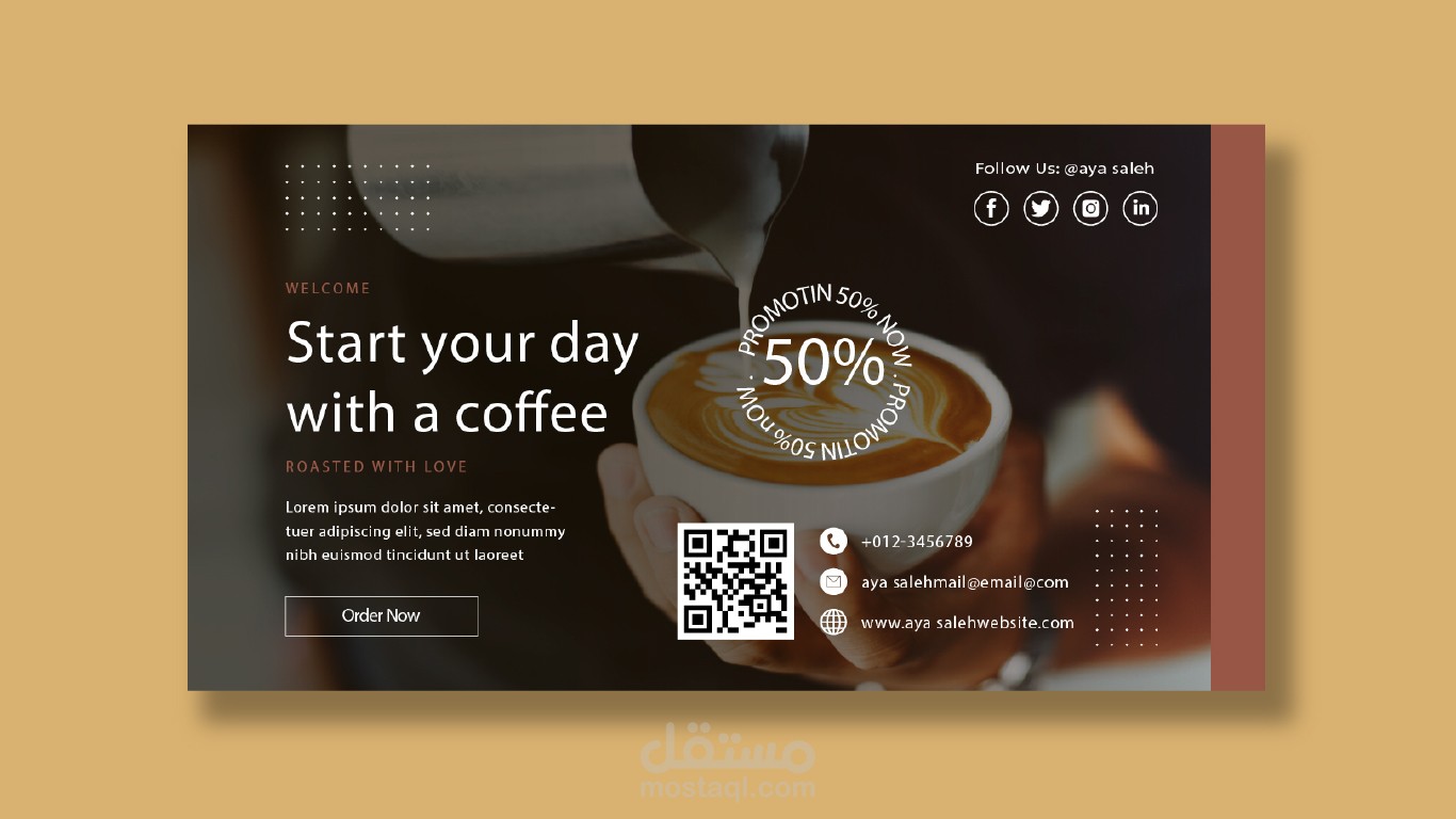 Advertisement for coffee